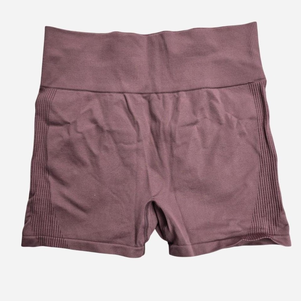 Victoria's Secret PINK Seamless Workout Shorts Mauve Purple High Waist Medium
